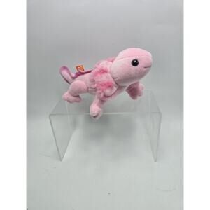 Pocketkins Eco Axolotl, Stuffed Animal, 5 Inches, Plush Toy, Made from Recycled